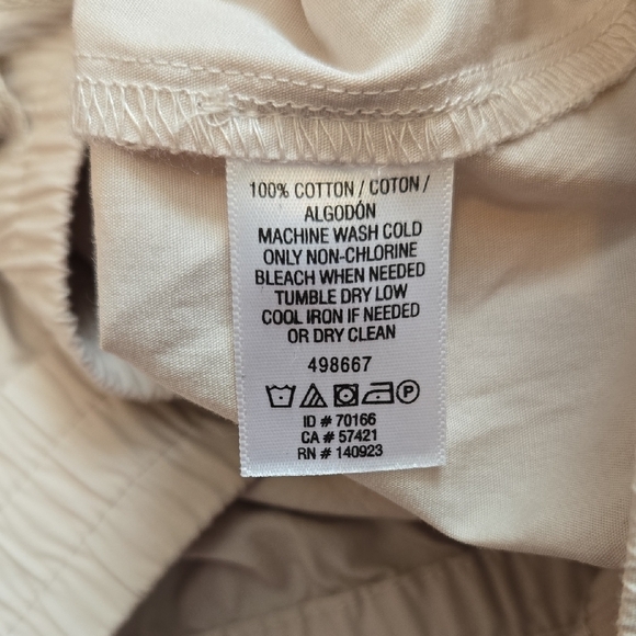 LOFT Beige Cargo Drawstring Shorts Womens Size Large - Picture 5 of 6